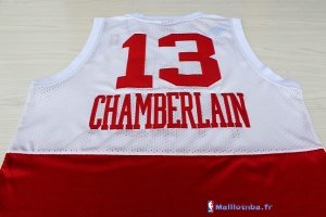 Maillot NBA Pas Cher Philadelphia Sixers Wilt Chamberlain 13 Rouge Blanc