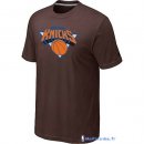 T-Shirt NBA Pas Cher New York Knicks Brun