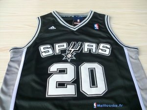 Maillot NBA Pas Cher San Antonio Spurs Manu Ginóbili 20 Noir