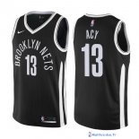 Maillot NBA Pas Cher Brooklyn Nets Quincy Acy 13 Nike Noir Ville 2017/18