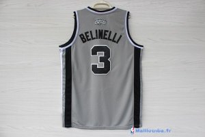 Maillot NBA Pas Cher San Antonio Spurs Marco Belinelli 3 Gris