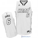 Maillot NBA Pas Cher Noël Miami Heat James 6 Blanc