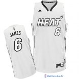 Maillot NBA Pas Cher Noël Miami Heat James 6 Blanc