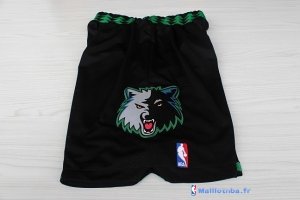 Pantalon NBA Pas Cher Minnesota Timberwolves Retro Noir
