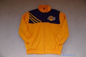 Survetement NBA Pas Cher Los Angeles Lakers Jaune Noir