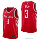 Maillot NBA Pas Cher Houston Rockets Chris Paul 3 Rouge Icon 2017/18