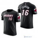 Maillot Manche Courte Miami Heat James Johnson 16 Noir 2017/18