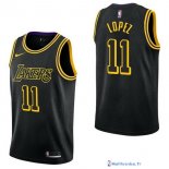 Maillot NBA Pas Cher Los Angeles Lakers Brook Lopez 11 Nike Noir Ville 2017/18