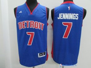 Maillot NBA Pas Cher Detroit Pistons Brandon Jennings 7 Bleu