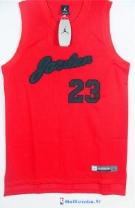 Maillot NBA Pas Cher Chicago Bulls Michael Jordan 23 Rouge Noir Engrener