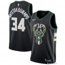 Maillot NBA Pas Cher Milwaukee Bucks Giannis Antetokounmpo 34 Noir Statement 2017/18