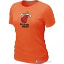 T-Shirt NBA Pas Cher Femme Miami Heat Orange