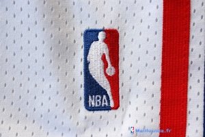 Pantalon NBA Pas Cher Philadelphia Sixers Blanc 10 Anniversaire