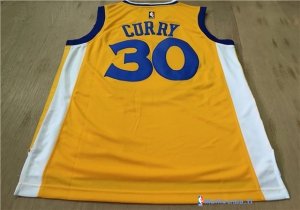 Maillot NBA Pas Cher Golden State Warriors Stephen Curry 30 Jaune