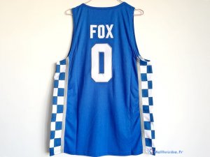 Maillot NCAA Pas Cher Kansas De'Aaron Fox 0 Bleu