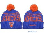 Tricoter un Bonnet NBA New York Knicks 2017 Bleu Orange