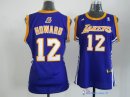 Maillot NBA Pas Cher Los Angeles Lakers Femme Dwight Howard 12 Bleu