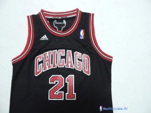 Maillot NBA Pas Cher Chicago Bulls Junior Jimmy Butler 21 Noir