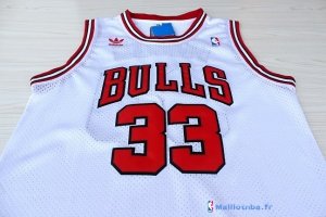 Maillot NBA Pas Cher Chicago Bulls Scottie Pippen 33 Blanc