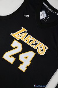 Maillot NBA Pas Cher Los Angeles Lakers Kobe Bryant 24 Noir Jaune