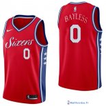 Maillot NBA Pas Cher Philadelphia Sixers Jerryd Bayless 0 Rouge Statement 2017/18