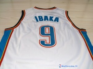 Maillot NBA Pas Cher Oklahoma City Thunder Serge Ibaka 9 Blanc