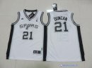 Maillot NBA Pas Cher San Antonio Spurs Junior Tim Duncan 21 Gris