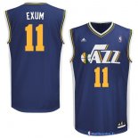 Maillot NBA Pas Cher Utah Jazz Dante Exum 11 Bleu