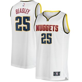 Denver Nuggets Malik Beasley Fanatics Branded White Fast Break Player Jersey - Association Edition