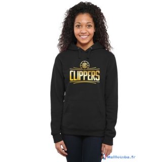 Survetement NBA Pas Cher Los Angeles Clippers Femme Noir Or