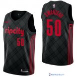 Maillot NBA Pas Cher Portland Trail Blazers Caleb Swanigan 50 Nike Noir Ville 2017/18