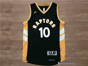 Maillot NBA Pas Cher Toronto Raptors Demar DeRozan 10 Noir Jaune