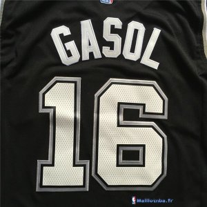 Maillot NBA Pas Cher San Antonio Spurs Pau Gasol 16 Noir
