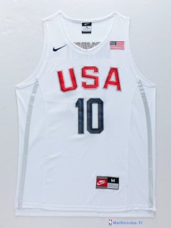 Maillot NBA Pas Cher USA 2016 Bryant 10 Blanc