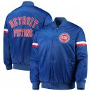 Detroit Pistons Starter Royal The Champ Varsity Satin Jacket