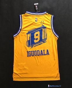 Maillot NBA Pas Cher Golden State Warriors Andre Iguodala 9 Retro Jaune