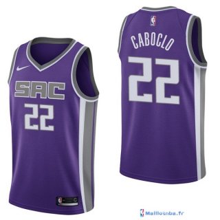 Maillot NBA Pas Cher Sacramento Kings Bruno Caboclo 22 Purpura Icon 2017/18