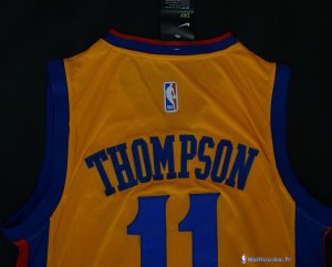 Maillot NBA Pas Cher Golden State Warriors Klay Thompson 11 Jaune Ville 2017/18