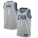 Charlotte Hornets Malik Monk Jordan Brand Gray 2019/20 Finished City Edition Swingman Jersey