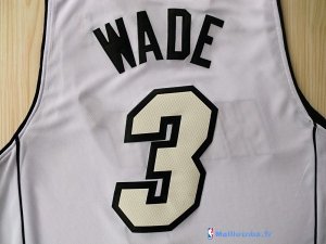 Maillot NBA Pas Cher Noël Miami Heat Wade 3 Blanc