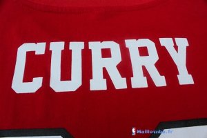 Maillot NBA Pas Cher Golden State Warriors Stephen Curry 30 Rouge MC