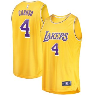 Los Angeles Lakers Alex Caruso Fanatics Branded Gold Fast Break Replica Player Jersey - Icon Edition