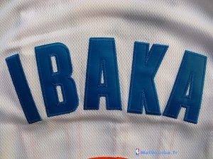 Maillot NBA Pas Cher Oklahoma City Thunder Serge Ibaka 9 Blanc