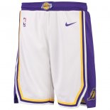 Los Angeles Lakers Nike White Swingman Performance Association Shorts