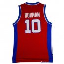 Maillot NBA Pas Cher Detroit Pistons Dennis Rodman 10 Retro Rouge