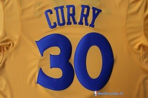 Maillot NBA Pas Cher Noël Golden State Curry 30 Jaune