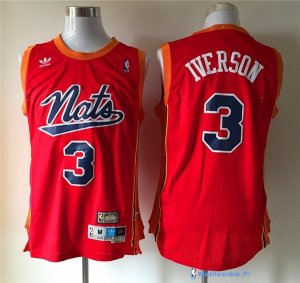 Maillot NBA Pas Cher Philadelphia Sixers Allen Iverson 3 Retro Rouge