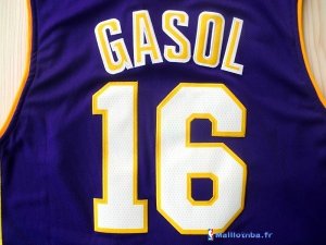Maillot NBA Pas Cher Los Angeles Lakers Pau Gasol 16 Pourpre