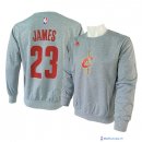 Maillot NBA Pas Cher Cleveland Cavaliers LeBron James 23 ML Gris