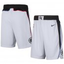 LA Clippers Nike White 2019/20 City Edition Swingman Shorts